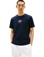 [Tommy Hilfiger] Crest Embroidered Tee in Navy