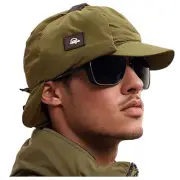 Winter Baseball Cap with Earflaps Flat Brim Trapper Hat One Size Apl3-coffee