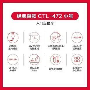 Wacom和冠 數位板CTL-472手繪板手寫板寫字 繪畫板繪圖板學生電子