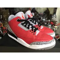 在飛比找蝦皮購物優惠-Nike Jordan 3代 紅色 爆裂紋us10號 優質二