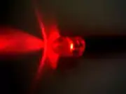 Computer Case Panel 5mm Red LED Light 12VDC 16" Wires Universal Fit Tailed LED