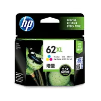 在飛比找樂天市場購物網優惠-HP 高容量彩色原廠墨水匣 / 盒 C2P07AA 62XL