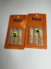 Rico Bb Clarinet Reeds - 3 Pack (Strength 3.5) RCA0320 ( 2 packs , 6 reeds )