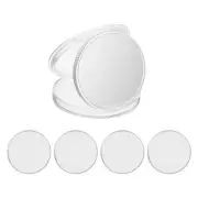Challenge Coins Blanks 5Pcs 40mm/1.57inch Alloy Blank Coins with Box, Silver