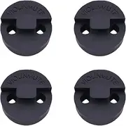 Amgate 4 Pack Violin Practice Mute for Violin and Small Viola, Round Tourte Style Rubber Mute, Black