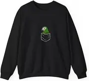 [X.Style] Cute Parrot in A Pocket I Hahns Macaw ds016 Sweater Black S