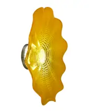 Dale Tiffany Tawney Gold 20"D LED Hand Blown Art Glass Wall Light Fixture