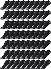 [Foaincore] 100 Pairs Mens Cushion Low Cut Socks Breathable Casual Socks Comfort Ankle Socks Athletic Women Short Socks