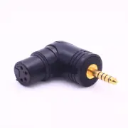 World's Only Ultrashort Angled 4 Pin Balance XLR (female) to 4.4mm male Adapter