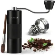 Manual Coffee Grinder by Alpaca Ventures - Stainless Steel Conical Burr Coffee G