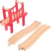 The Train Toy Set Accessories Expandable Wooden Train Tracks Boys and Girls' Railway Track Runner