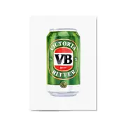 Victoria Bitter Tinnie Beer Painting Gift Wall Art
