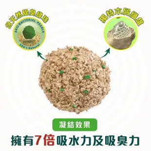 【CAT’S BEST 凱優】強效除臭凝結木屑砂（黑標凝結型）8Lx2入 加贈貓屋紙箱(貓砂/木屑砂/環保砂/杉木砂)