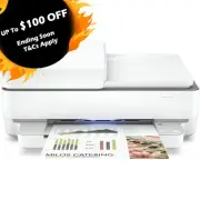 HP ENVY Pro 6430 Multifunction Color Printer+Wi-Fi+FAX+ADF #67 10PPM P/N:6WD15A