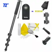 72" Camera Monopod + IR Remote Control for NIKON DSLR CAMERAS D3200 D3300 D5000