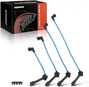 A-Premium Ignition Spark Plug Wires Set of 4 Compatible with Mazda Miata 1990-1993 1.6L, Miata 1994-1997/1999-2000 1.8L, Replace# RC-ZE21, 0000-18-121A