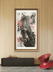 Campsis Grandiflora (YT73)-Original Contemporary Art Ink Painting On Rice Paper