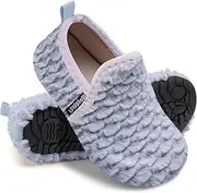 [WateLves] Kids Toddler Slippers Girls Boys Slip on House Shoes Lightweight Anti Slip Sock Slippers Winter Indoor Outdoor Walking Shoes