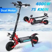 Foldable Electric Scooter Dual Motor 4000W 75KM/H 60KM Adult Off Road E-Bike