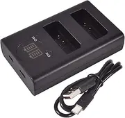 DSTE Dual USB Charger with LCD Display for LP-E10 and Canon EOS 1100D, EOS 1200D, EOS Kiss X50, EOS Kiss X70, EOS Rebel T3, EOS Rebel T5 Digital Camera