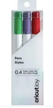 CRICUT JOY PENS 0.4MM ~GREEN VIOLET RED CODE 2007077-B15