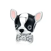 Chihuahua Dog Charm Fit Bracelet & Bangle Silver plating Jewelry