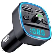[Upgraded] Bluetooth FM Transmitter for Car, Bluetooth Car Adapter MP3 Player