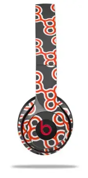 Skin Wrap for Beats Solo Wireless 2 3 4 Locknodes 02 Red SKIN ONLY