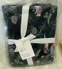 Pottery Barn Forest Gnome organic QUEEN sheet set Christmas holiday BLACK