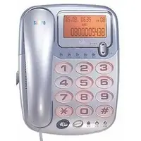 在飛比找PChome商店街優惠-SAMPO 聲寶來電顯示有線電話 HT-W507L 大字鍵/
