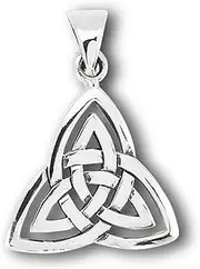 [Sac Silver] Triquetra Trinity Knot Pendant .925 Sterling Silver Symbol Endless Celtic Charm