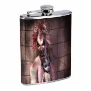 Scary Clowns D4 Flask 8oz Stainless Steel Hip Drinking Whiskey