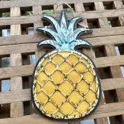 Wood Fractal Lichtenberg Pineapple Resin Ornament Wall Hanger Electricity