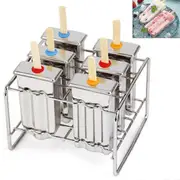 6 Grid Stainless Steel Diy Ice Cream Mould Ice Cube