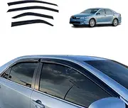 OAD4X4 Weathershields Compatible with Toyota Camry 2012-2015, Weather Shields Window Visors Wind Deflectors Sun Rain Guard 4PCS Set