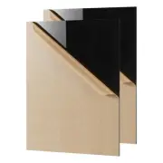 Black Acrylic Sheet 8" x 10" Cast Plexiglass Panel 1/8" Thick (3mm) Plastic B...