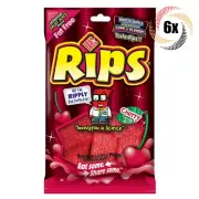 6x Bags Rips Cherry Flavored Bite Size Licorice Pieces Fat Free Candy | 4oz