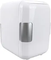 Ｂｅｓｇａ Mini Personal Fridge 4 Liters Can Store 6 Can Small Cosmetics Cooler Drinks Cooler for Desktop Cosmetics Office Rvs Divers