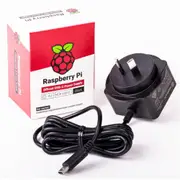 Raspberry Pi Official Black AU Plug AC Adapter with USB-C Connector 5.1V 3A 15.3W Power Supply for Raspberry Pi 4 Model B [SC0219]