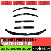 Bonnet Protector + Weathershield Visors for Mitsubishi Outlander ZL ZK 2012-2021