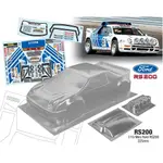 1/10平跑車M車殼MINI 福特FORD RS200 迷你車殼 225MM 田宮TAMIYA