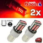 2X BAY15D 1157 P21/5W RED 2835 15 LED BRAKE STOP TAIL LIGHT BULB GLOBE
