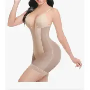 NEW~ Low Back Shapewear Backless Bodysuit Tummy Control S