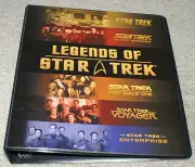 LEGENDS OF STAR TREK 3-RING BINDER TRADING CARD ALBUM RITTENHOUSE ARCHIVES 2008