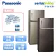 Panasonic 國際 NR-B421TG 422L無邊框玻璃變頻雙門 冰箱 贈 保鮮盒6入+全家商品卡1000