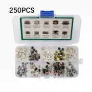 250* Values Tactile Push Button Switch Micro-Momentary Tact Assortment-Kit