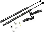 2PCS Compatible With Kuga/Escape 2013-2018 Front Hood Bonnet Carbon Fiber Gas Struts Shock Damper Lift Supports Car-Styling Absorber(Black carbon fiber)