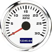 PMGMZPGPMA 3000-8000 RPM Tacho Meter 52mm Pointer Tachometer Gauge with Red Backlight for Car Marine Boat Yacht RV Camper 9-30V Accessories Automobile Tachometer(3000 RPM WS)