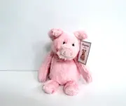Aurora Small Lopsie Lulu Benjamin The Pink Pig Plush Stuffed Animal 9"