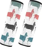 Car Seat Belt Pads Covers 2 Pcs Breathable Car Safety Seat Belt Strap Shoulder Pad Camera Bag Strap Cover Car Accessories for Adults Child Kids S Dog Fashion Cartoon